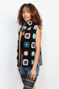 Load image into Gallery viewer, Painted Sq Crochet Fleece Vest
