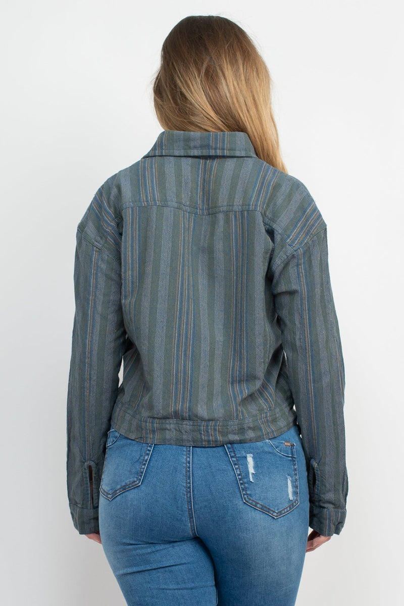 Cotton Striped Rancher Jacket