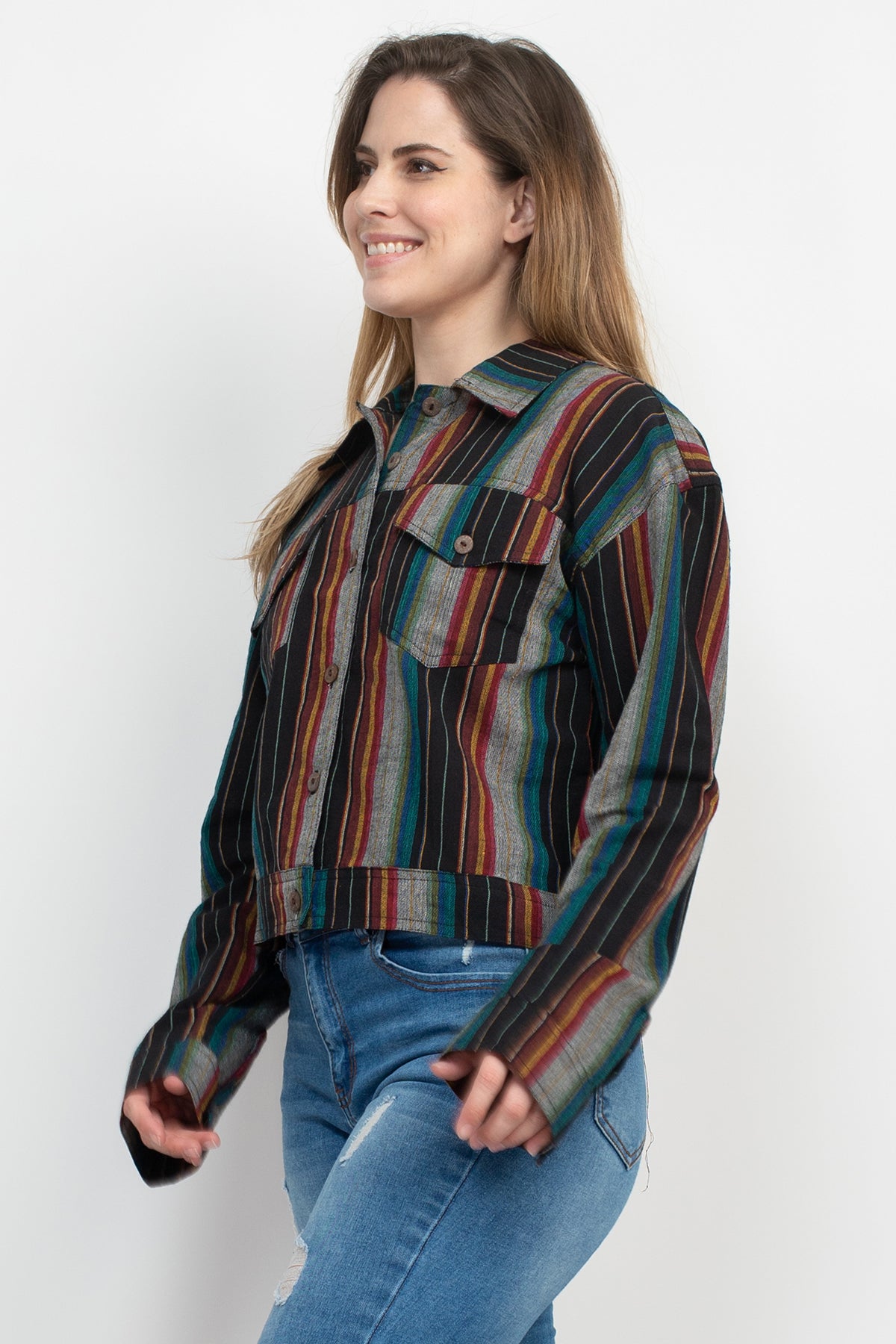 Cotton Striped Rancher Jacket