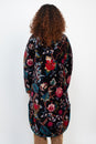 Load image into Gallery viewer, Floral Quilted Velvet Long Jacket
