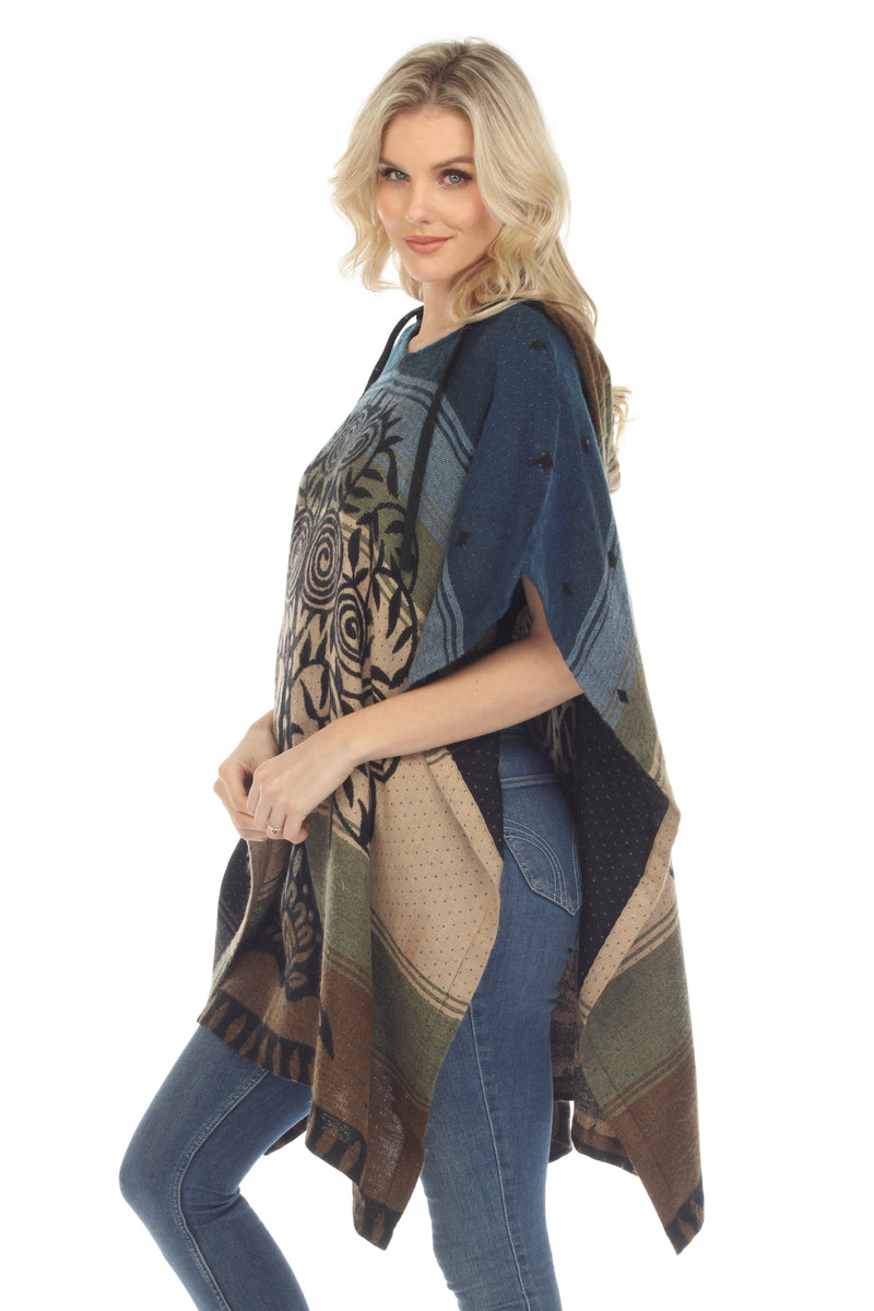 Tree of Life Hoodie Poncho