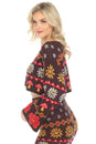 Load image into Gallery viewer, Fair Isle Mushroom Crop Cardigan
