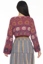 Load image into Gallery viewer, Fair Isle Mushroom Crop Cardigan
