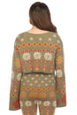 Load image into Gallery viewer, Fair Isle Mushroom Crop Cardigan
