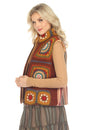 Load image into Gallery viewer, Crochet Mandala Fleece Lined Vest 
