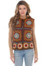 Load image into Gallery viewer, Crochet Mandala Fleece Lined Vest 
