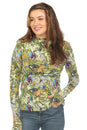 Load image into Gallery viewer, Long Sleeve High Neck Bust Shirring Thumbhole Top
