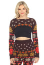 Load image into Gallery viewer, Fair Isle Mushroom Sweater Shrug
