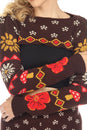 Load image into Gallery viewer, Fair Isle Mushroom Sweater Shrug
