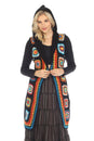 Load image into Gallery viewer, Long Hoodie Granny Square Vest
