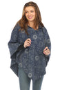 Load image into Gallery viewer, Celestial Cotton Hoddie Poncho
