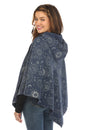 Load image into Gallery viewer, Celestial Cotton Hoddie Poncho
