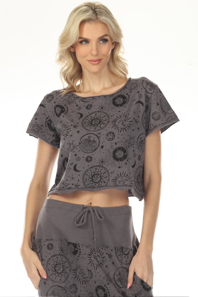 Celestial Crop Tee