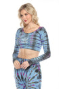 Load image into Gallery viewer, Block Printed Tiedye Crop Top
