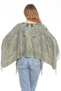Load image into Gallery viewer, Lotus Paisley Fringe Shawl Top
