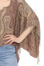 Load image into Gallery viewer, Lotus Paisley Fringe Shawl Top
