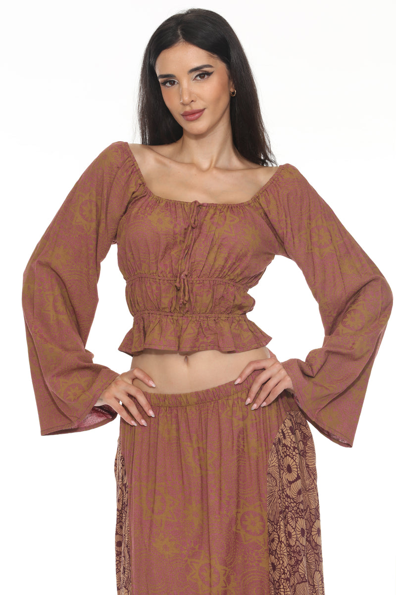 Flowy Peasant Blouse