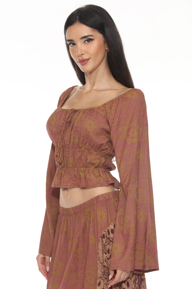 Flowy Peasant Blouse