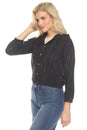 Load image into Gallery viewer, Celestial Emb Bomber Hoodie

