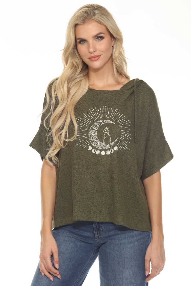 Lunar Cat Oversize Soft Sweater