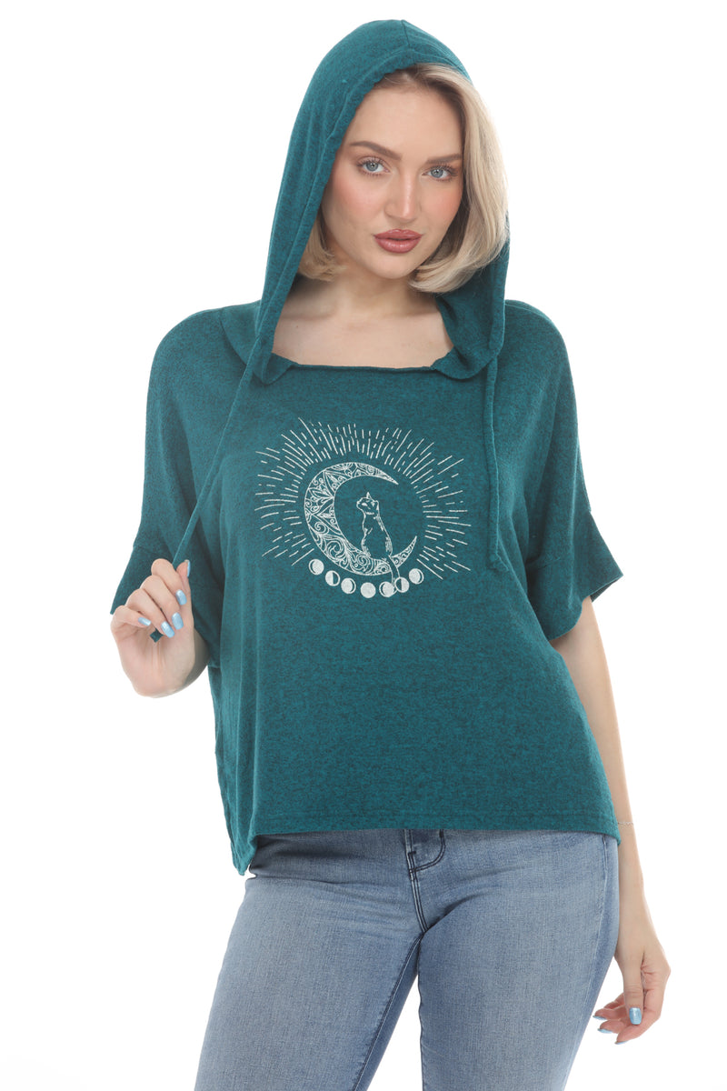 Lunar Cat Oversize Soft Sweater