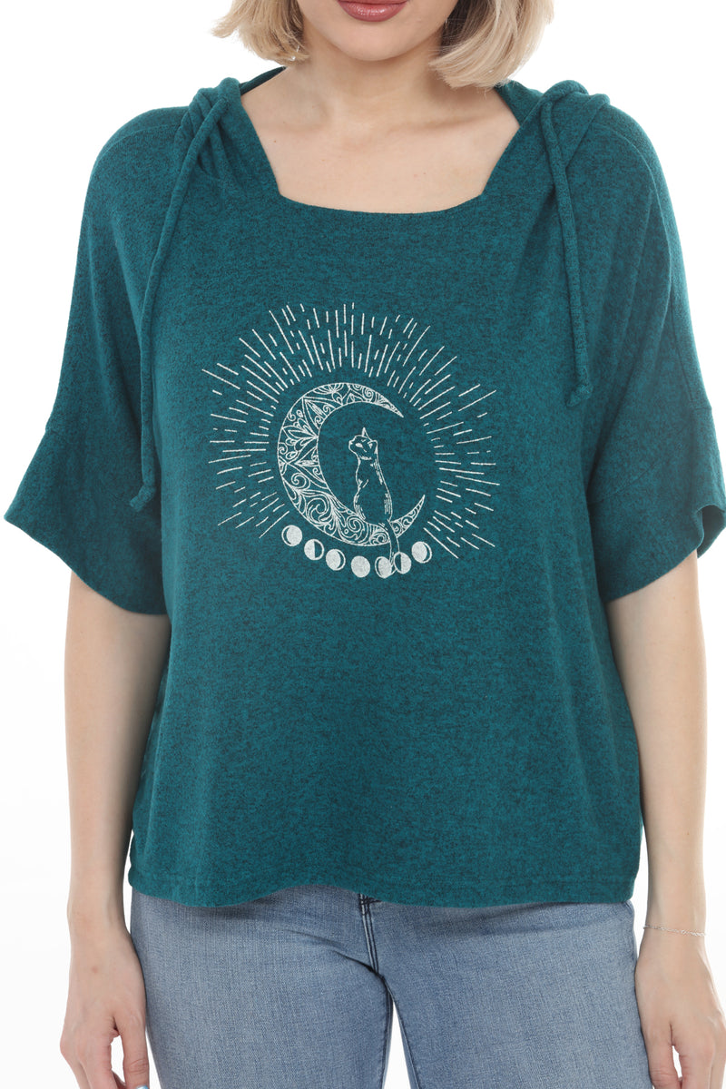 Lunar Cat Oversize Soft Sweater