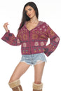 Load image into Gallery viewer, Fair Isle Mushroom Zip Hoodie
