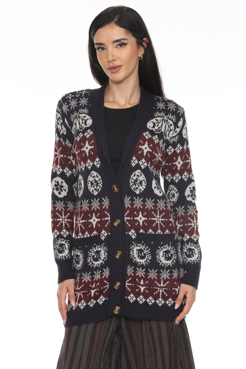 Fair Isle Celestial Cardigan
