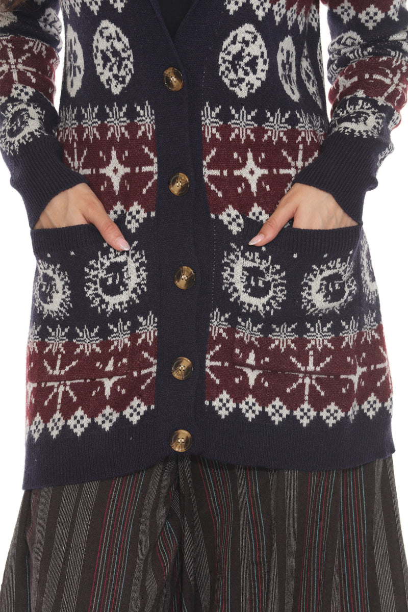 Fair Isle Celestial Cardigan