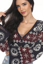 Load image into Gallery viewer, Fair Isle Celestial Crop Cardigan
