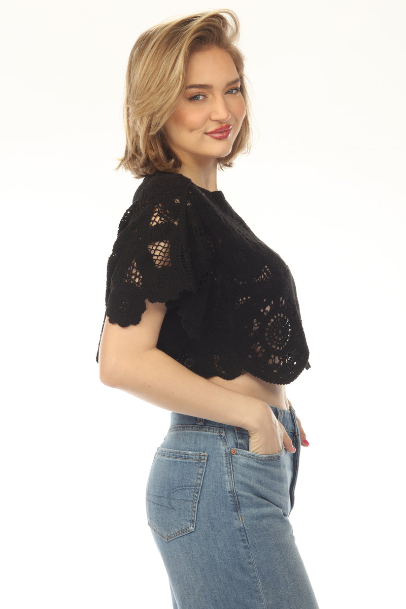 Lace Mandala Crop Top