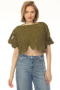 Load image into Gallery viewer, Lace Mandala Crop Top
