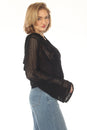 Load image into Gallery viewer, Butterfly Lacy Cropped Zip Hoddie
