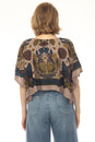 Load image into Gallery viewer, Butterfly Sunflower Scarf Top
