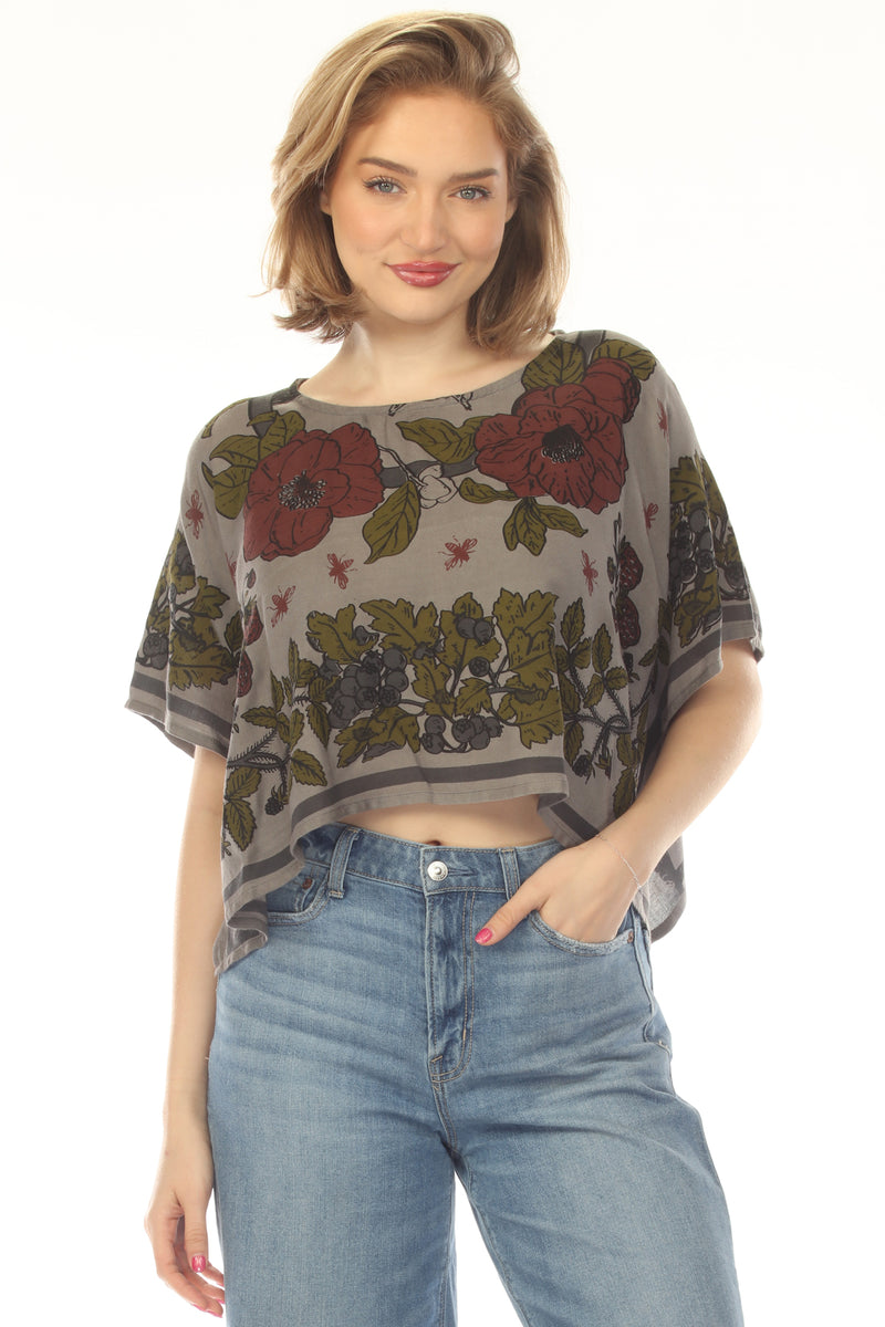 Cottage Garden Scarf Top