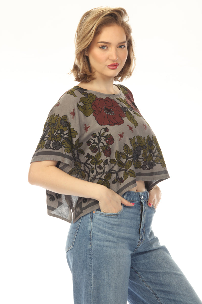 Cottage Garden Scarf Top