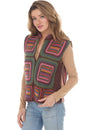 Load image into Gallery viewer, Geo Patchwork Crochet Wool Vest
