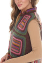 Load image into Gallery viewer, Geo Patchwork Crochet Wool Vest
