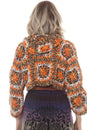 Load image into Gallery viewer, Cropped Tiedye Crochet Granny Hoodie
