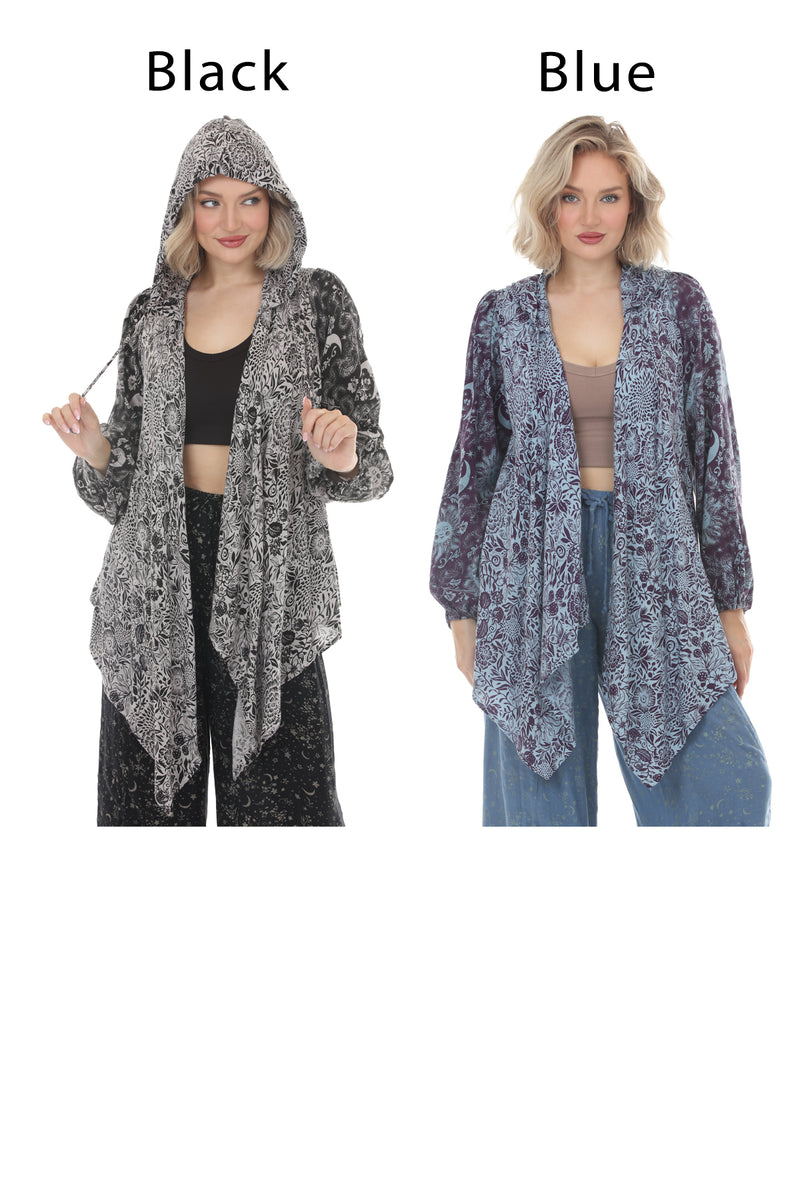 Romantic Celestial Flowy Hoodie