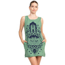Load image into Gallery viewer, Boho Print Jersey Tank Dress
