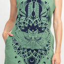Load image into Gallery viewer, Boho Print Jersey Tank Dress
