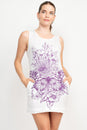 Load image into Gallery viewer, Boho Print Jersey Tank Dress
