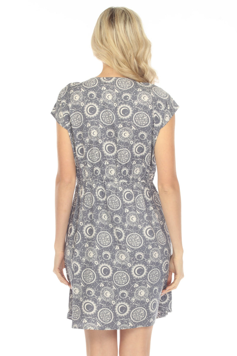 Button Through Celestial Dress