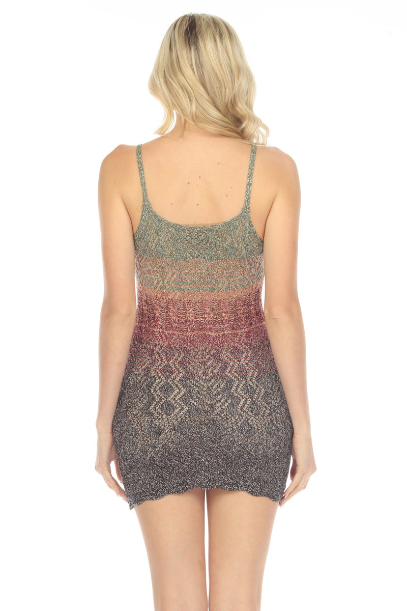 Gradient Knit Mini Dress