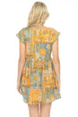 Load image into Gallery viewer, Tropical Patchwork Smock Dress

