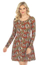 Load image into Gallery viewer, Elephant Print Skater Dress
