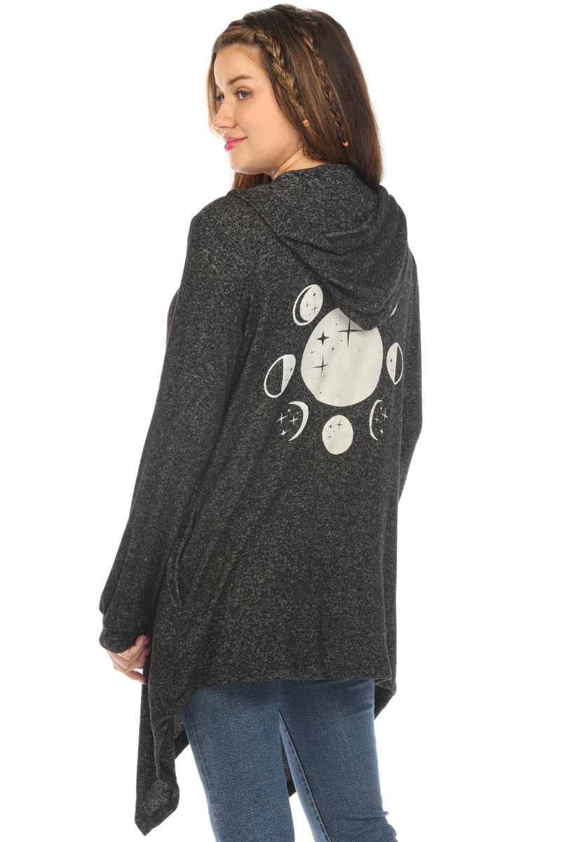 Moon Cycle Waterfall Hoodie