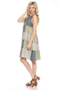 Load image into Gallery viewer, Striped Patchwork Ruffled Dress
