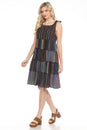 Load image into Gallery viewer, Striped Patchwork Ruffled Dress
